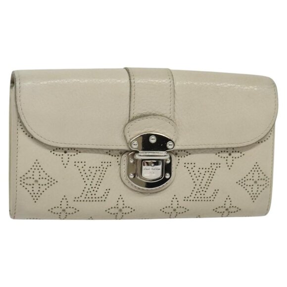 LOUIS VUITTON Mahina Portefeuille Iris Wallet White LV Auth - Picture 1 of 16